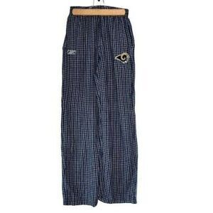 LA Rams Sleep Pants Boys Large 14 16 Plaid NFL Pajamas PJs Los Angeles